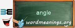 WordMeaning blackboard for angle